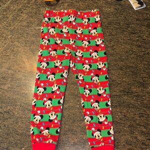Disney Mickey Mouse Kids Pajama Pants - Red and Green